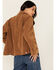 Image #4 - Free People Women's Blair Vegan Suede Jacket, Brown, hi-res