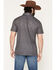 Image #4 - Rock & Roll Denim Men's Geo Print Short Sleeve Button-Down Stretch Polo, Black, hi-res