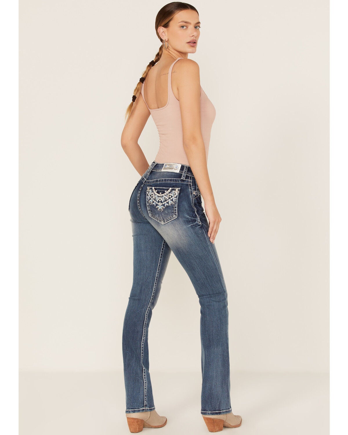 Jeans Grace In LA - Taille 29 - Bleu - Neuf Avec étiquettes - Coupe Régulière Femme