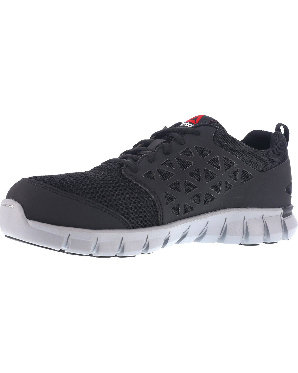 Image #2 - Reebok Women's Sublite Cushion Athletic Work Oxfords - Alloy Toe, Black, hi-res