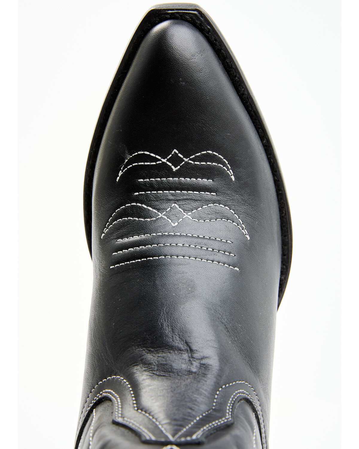 Image #6 - Planet Cowboy Women's Pee-Wee Pair-A-Dice Leather Western Boot - Snip Toe, Black, hi-res