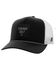 Image #1 - Hooey Men's Cowboy Golf Trucker Cap, Black/white, hi-res