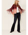 Idyllwind Women's Oak Hill Fringe Leather Jacket, Burgundy, hi-res