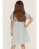 Image #4 - Hayden Girls' Ruffle Sleeve Swiss Dot Tunic Mini Dress, Blue, hi-res