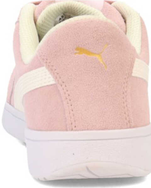 Image #5 - Puma Safety Women's Icon Suede Low EH Safety Toe Work Shoes - Composite Toe, Pink, hi-res