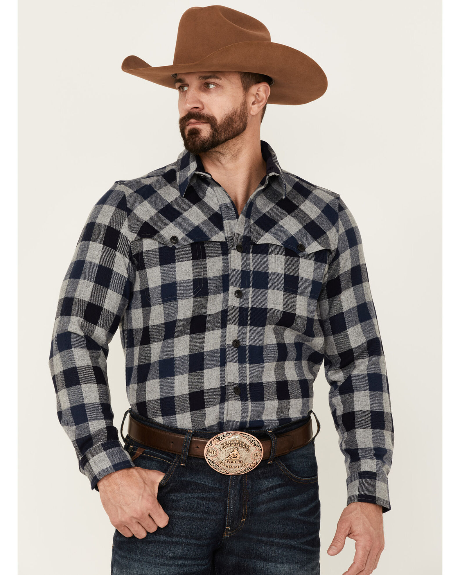 Cowboy flannel shirt best sale