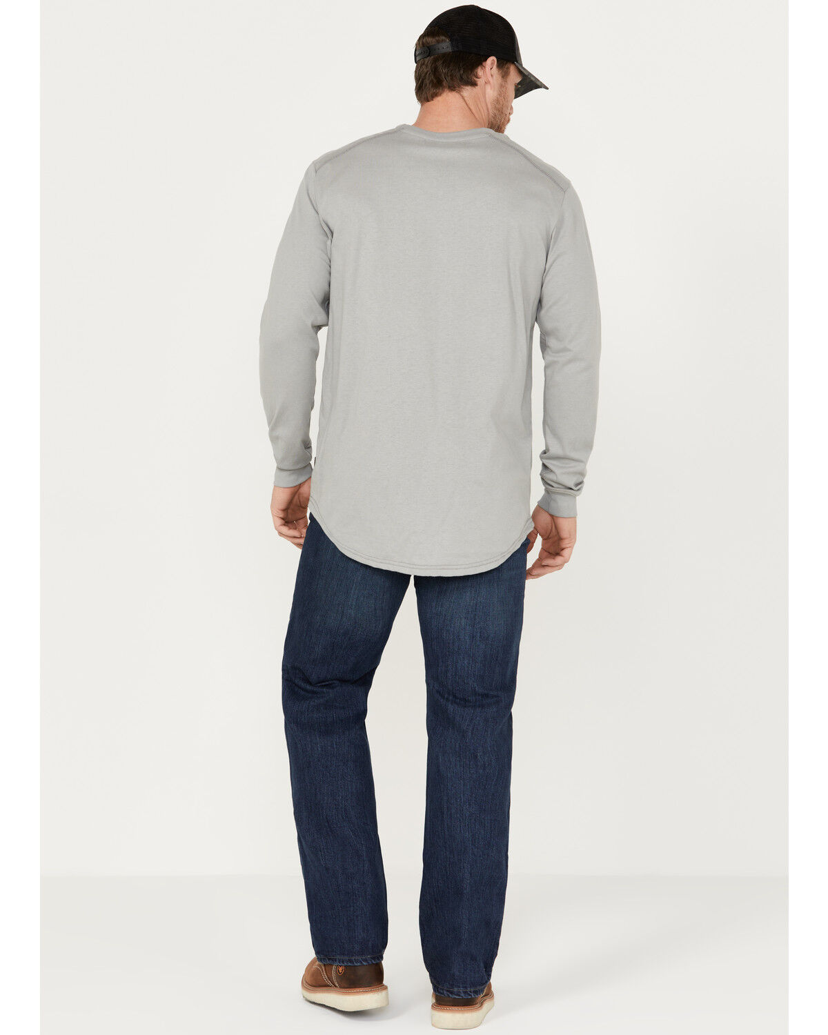 Image #3 - Hawx Men's FR Sheridan Dark Wash Straight Stretch Denim Jeans, Indigo, hi-res