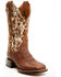 Image #1 - Dan Post Women's Clarabelle Western Boots - Broad Square Toe, Brown, hi-res