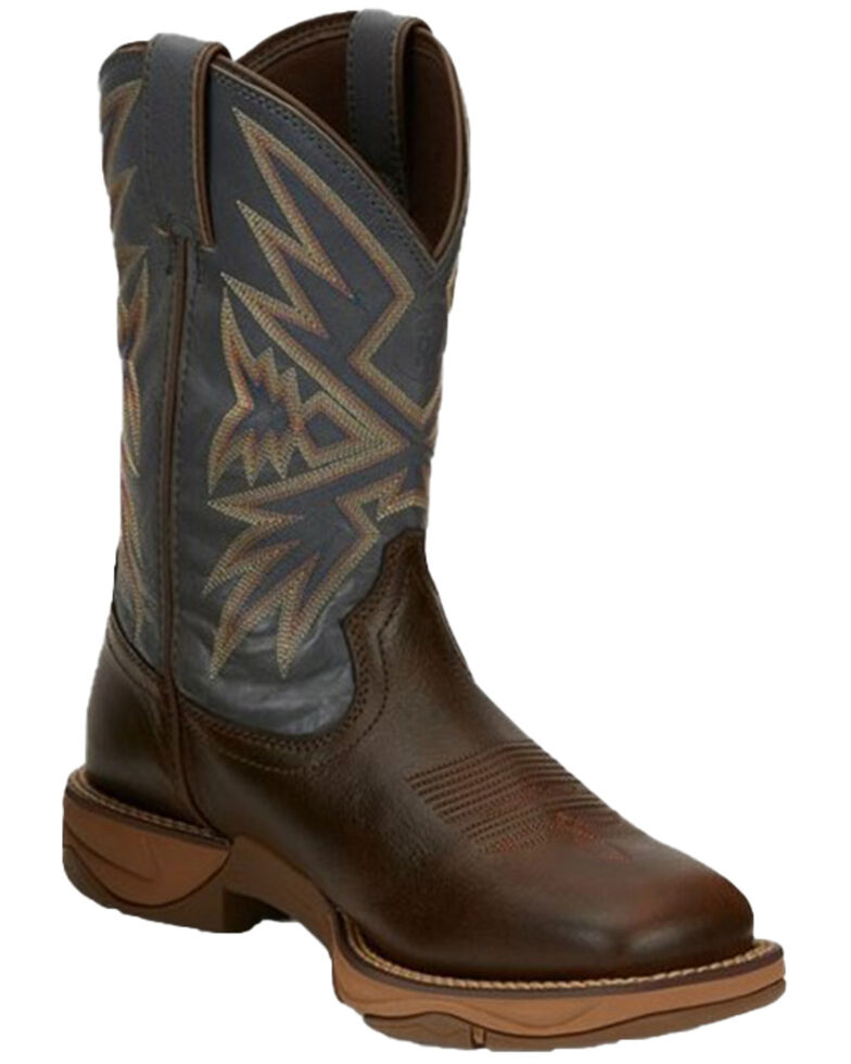 Tony Lama Men's Bartlett Coffee Western Work Boots - Soft Toe, Brown, hi-res