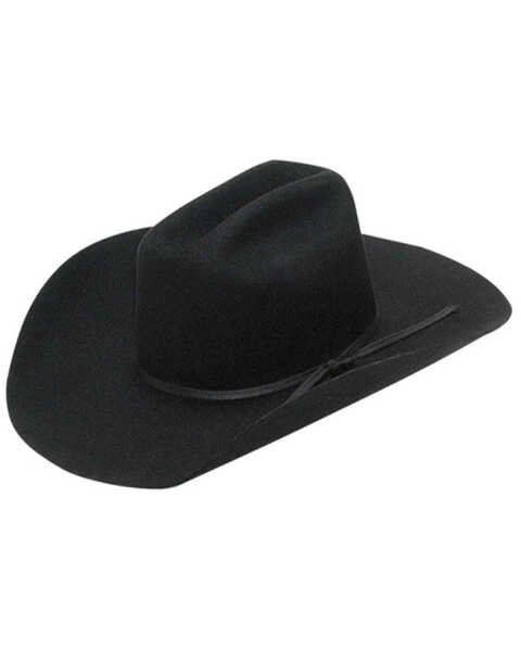 M & F Western Boys' Wool Cowboy Hat , Black, hi-res