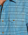 Image #2 - Pendleton Men's Cody Aqua Turquoise Short Sleeve Western Snap Shirt, , hi-res