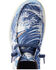 Image #4 - Ariat Men's Hilo Aloha Western Casual Shoes - Moc Toe, Blue, hi-res
