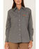 Image #3 - Wrangler Women's FR Long Sleeve Pearl Snap Western Work Shirt, Grey, hi-res