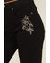 Image #2 - Idyllwind Women's Outlaw High Rise Flare Embroidered Super Stretch Denim Jeans, Black, hi-res