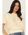 Image #2 - Wrangler Women's Modern 47 Short Sleeve Graphic Tee, Yellow, hi-res