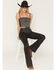 Image #2 - Idyllwind Women's Dahlia Rhinestone Bustier Tank, Black, hi-res