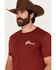 Image #4 - RANK 45® Men's Rodeo Revival Short Sleeve Graphic T-Shirt, Burgundy, hi-res