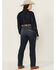 Image #3 - Ariat Women's Perfect Rise Madison Stretch Straight Jeans - Plus, Dark Wash, hi-res