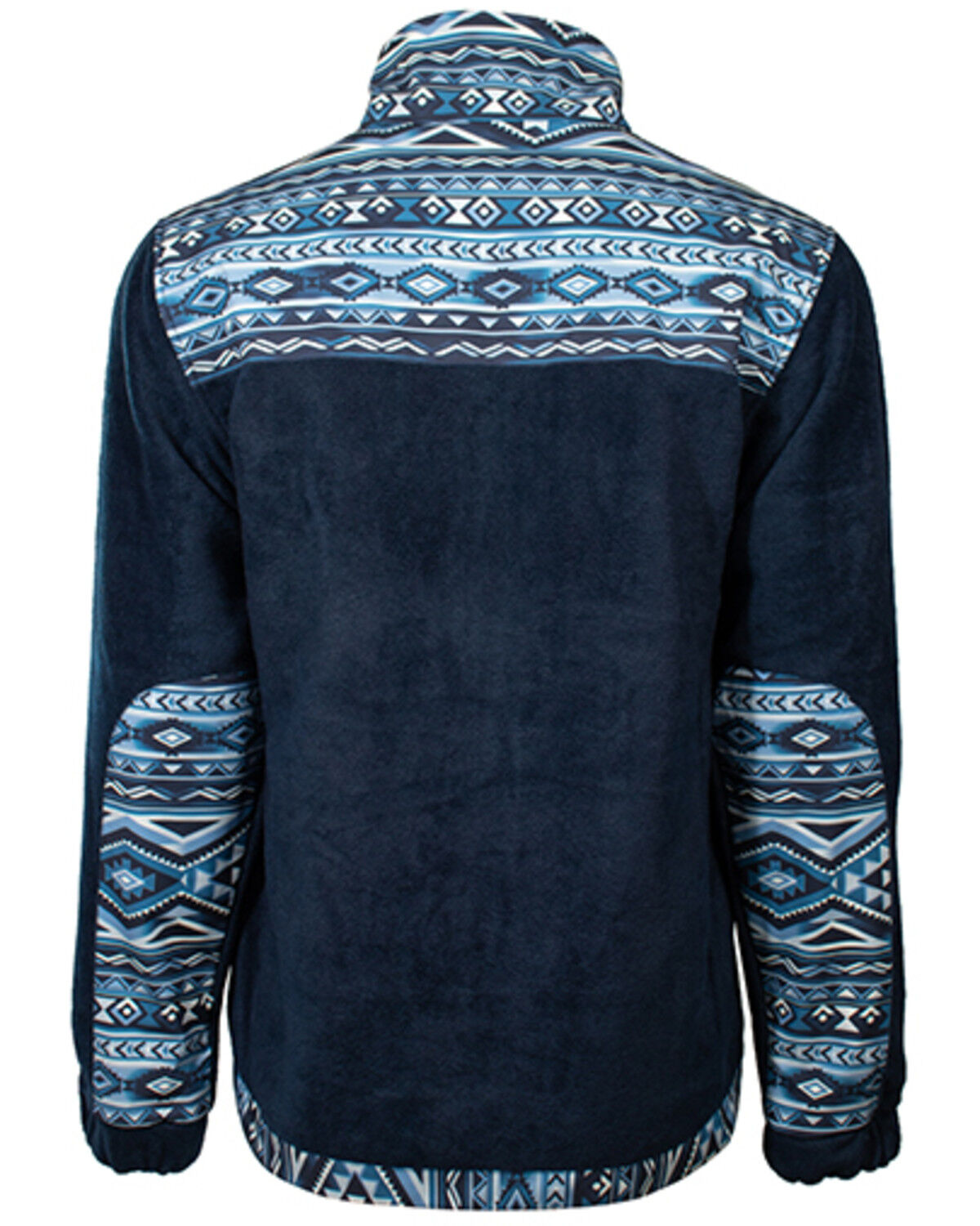 Image #2 - Hooey Boys' Southwestern Print Color Block Tech Jacket, Blue, hi-res