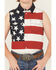 Image #3 - Cody James Boys' 2nd Amendment Bubba Sleeveless Snap Western Shirt, Red, hi-res