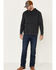 Image #1 - Flag & Anthem Men's Charcoal Colerain Burnout Fleece Hooded Sweatshirt, Charcoal, hi-res