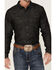 Kimes Ranch Men's Grimes Wash Denim Long Sleeve Pearl Snap Western Shirt , Black, hi-res