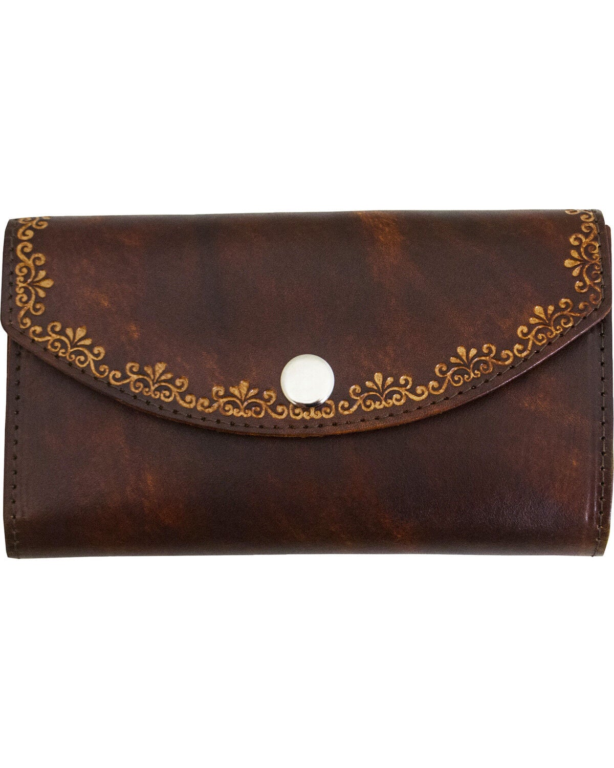 Western Express Women's Leather Organizer Wallet, Brown, hi-res