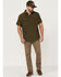 Image #2 - Brothers and Sons Men's Solid Dobby Performance Short Sleeve Button-Down Western Shirt, , hi-res