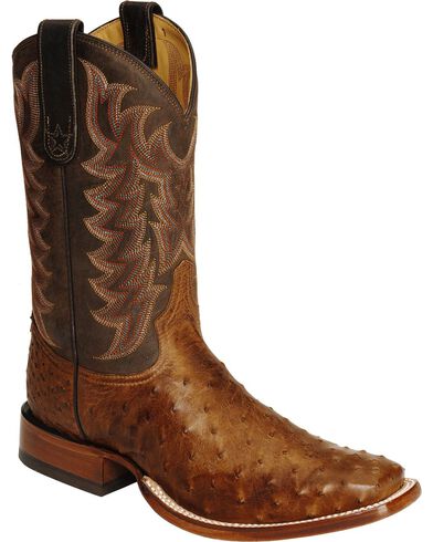 tony lama chocolate vintage smooth ostrich