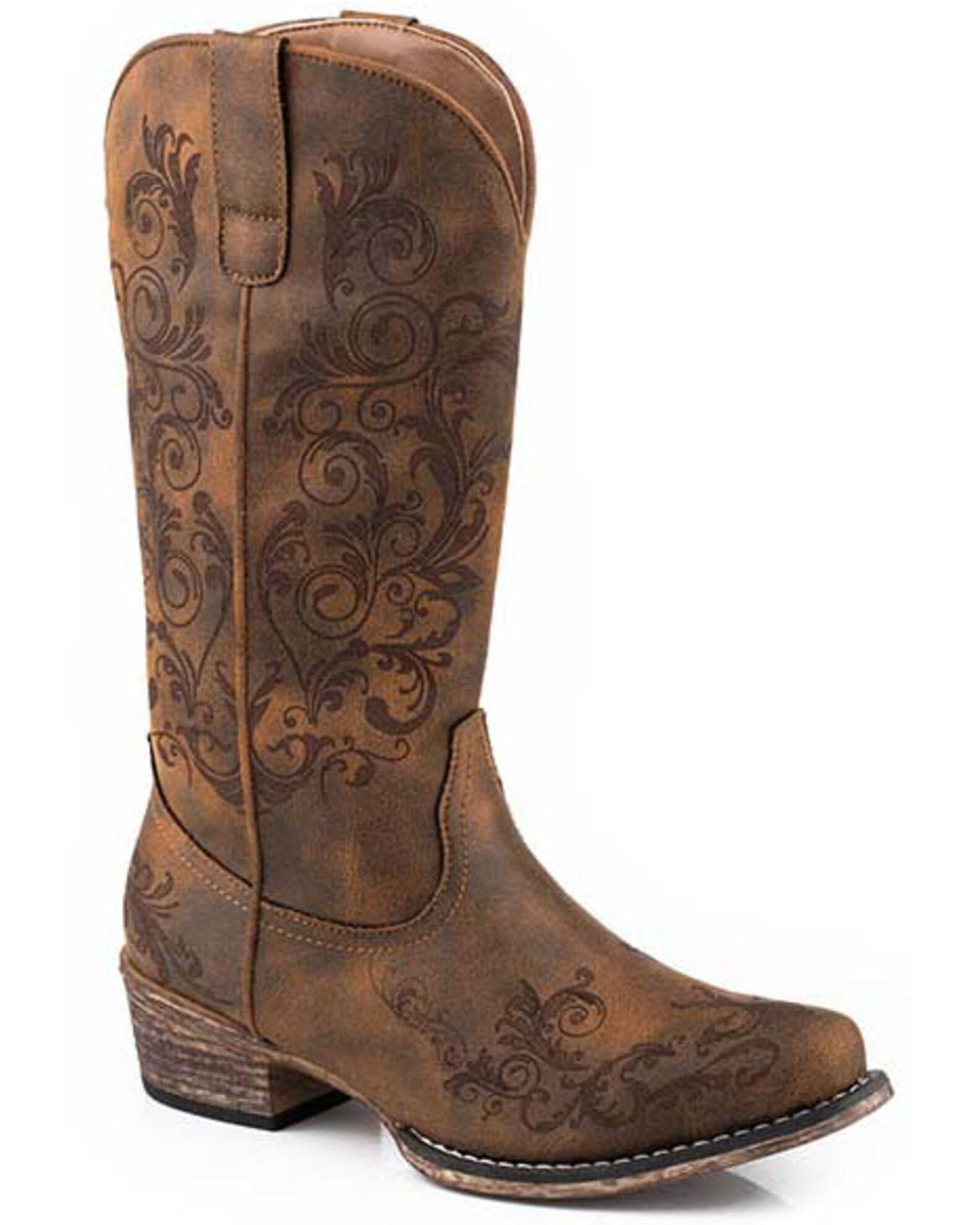 Roper Women s Tall Stuff Western Boots Snip Toe Sheplers