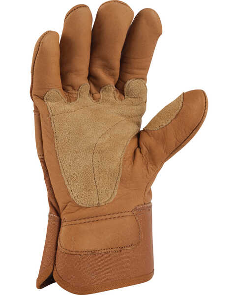Carhartt Grain Leather Work Gloves, Brown, hi-res