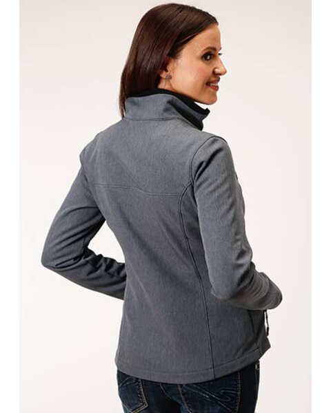 Image #2 - Roper Women's Softshell Fleece Lined Jacket - Plus, Grey, hi-res