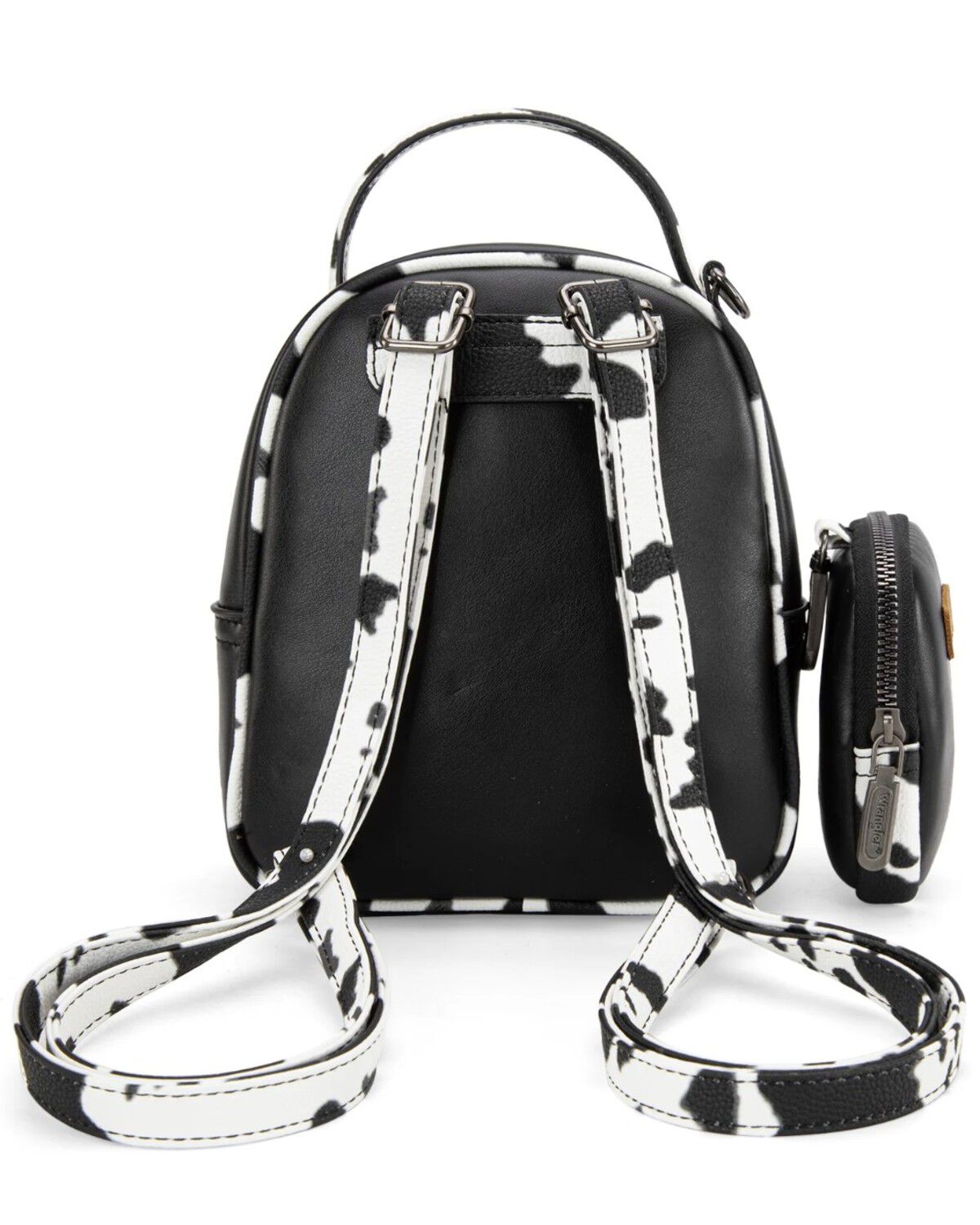 Image #3 - Wrangler Women's Cow Print Mini Backpack, Black, hi-res