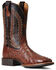Image #1 - Ariat Men's Full Quill Ostrich Quantum Primo Western Boot - Broad Square Toe, Brown, hi-res