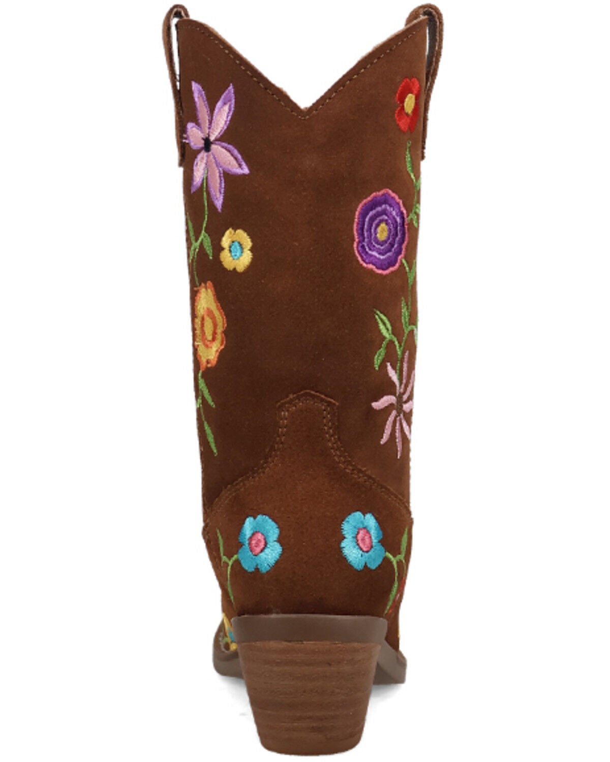 Image #5 - Dingo Little Girls' Flower Power Western Boots - Snip Toe, Brown, hi-res