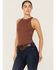 Image #1 - Shyanne Women's Leather Concho Belt with Rings, Brown, hi-res