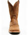 Image #4 - Double H Men's Boot Barn Exclusive 11" Domestic I.C.E™ Saddle Vamp Western Boots - Broad Square Toe, Brown, hi-res