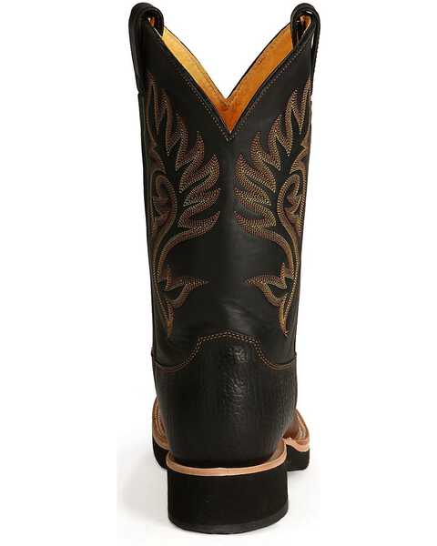 Justin Men's Paluxy Brown Tekno Crepe Cowboy Boots - Round Toe, Coffee, hi-res