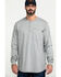 Image #1 - Hawx Men's Men's FR Pocket Henley Long Sleeve Work Shirt, Silver, hi-res