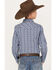 Image #4 - Cody James Boys' Creek Plaid Print Long Sleeve Snap Western Shirt, Navy, hi-res