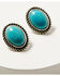 Image #2 - Shyanne Women's Frontier Antique Oval Earrings, Silver, hi-res