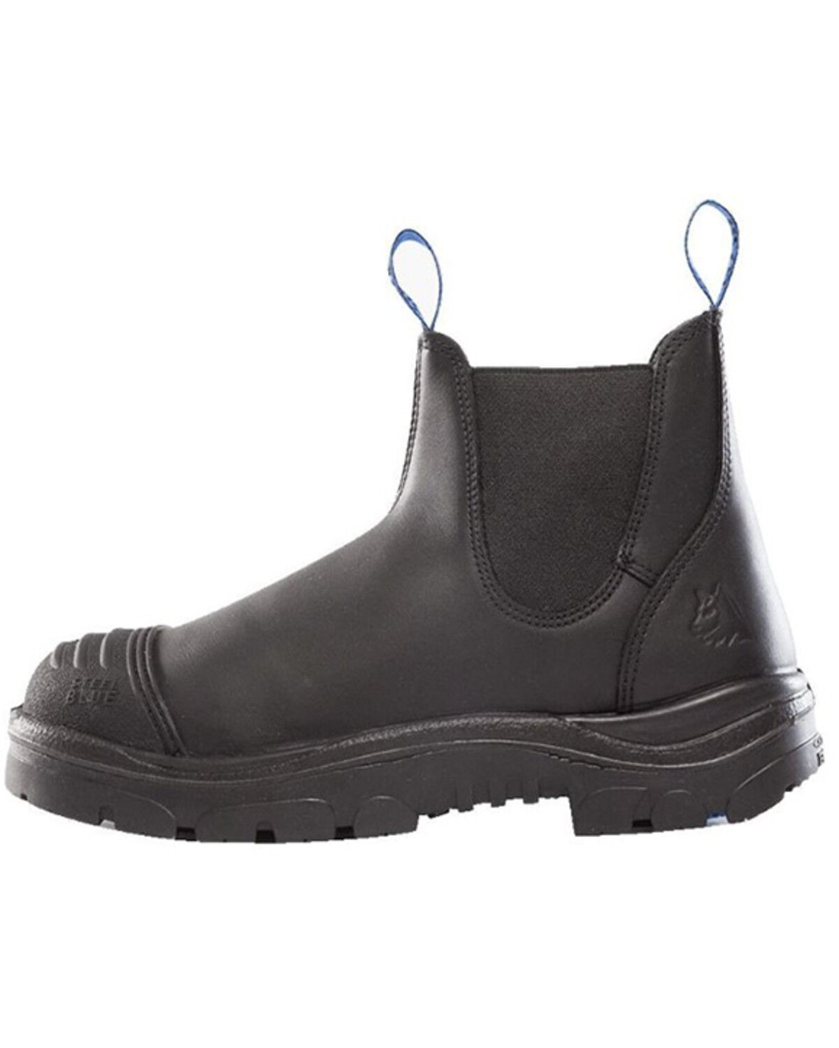 Image #3 - Steel Blue Men's Hobart Scuff Work Boots - Steel Toe, Black, hi-res