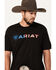 Image #2 - Ariat Men's Wordmark Short Sleeve Graphic T-Shirt , Black, hi-res