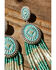 Image #2 - Lainey Wilson Women's Hippie Fringe Beaded Earrings, Silver, hi-res