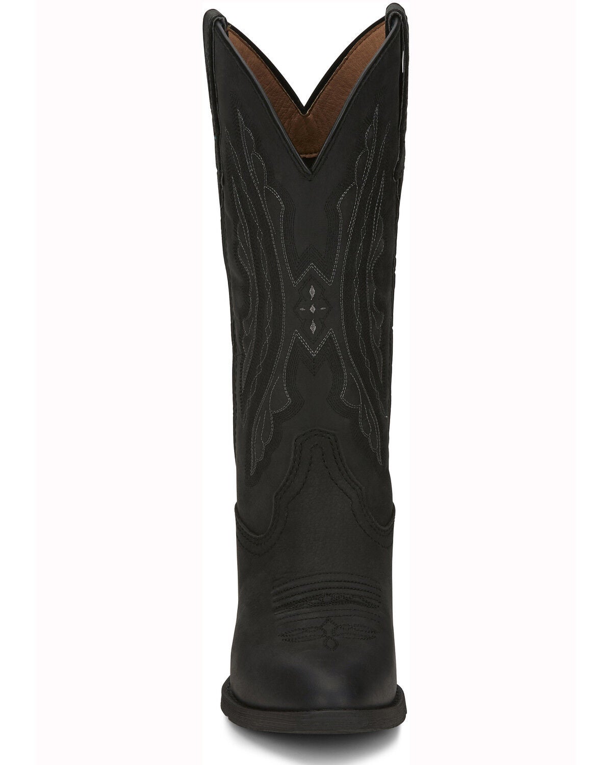 womens black round toe cowboy boots