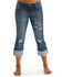 Stetson Women's 816 Classic Cropped Jeans, Denim, hi-res