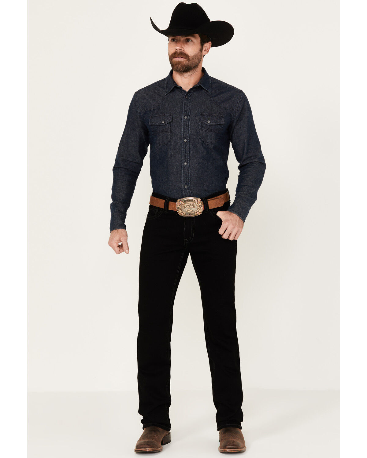 Image #3 - Rock & Roll Denim Men's Revolver Black Slim Straight Reflex Denim Jeans, Black, hi-res