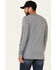 HOOey Men's Gray Captain Bamboo Logo Long Sleeve T-Shirt , Black, hi-res