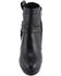 Image #5 - Milwaukee Leather Women's Block Heel Harness Booties - Round Toe, Black, hi-res