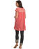 Johnny Was Women's Lenat Pleated Peasant Long Tunic, Coral, hi-res
